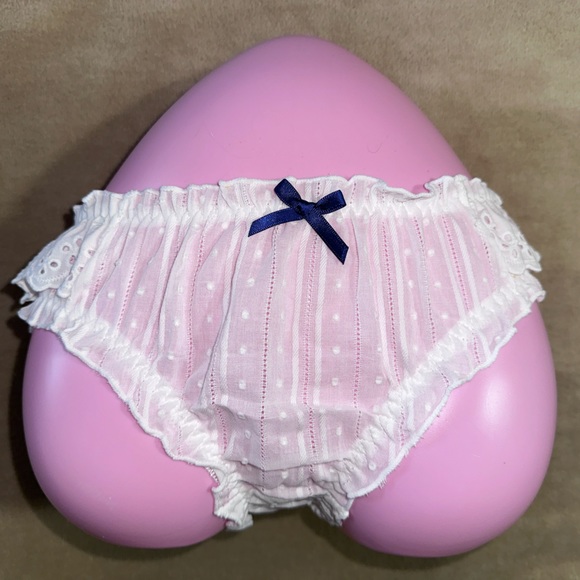 White cotton Lolita Panties. Classic Boho panties - Picture 1 of 10